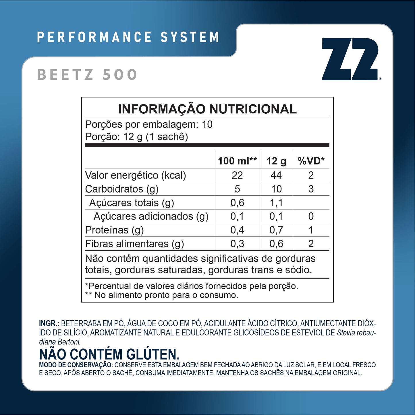 Z2 Nitrato Beetz 500 Beterraba com Limão | Display 10un