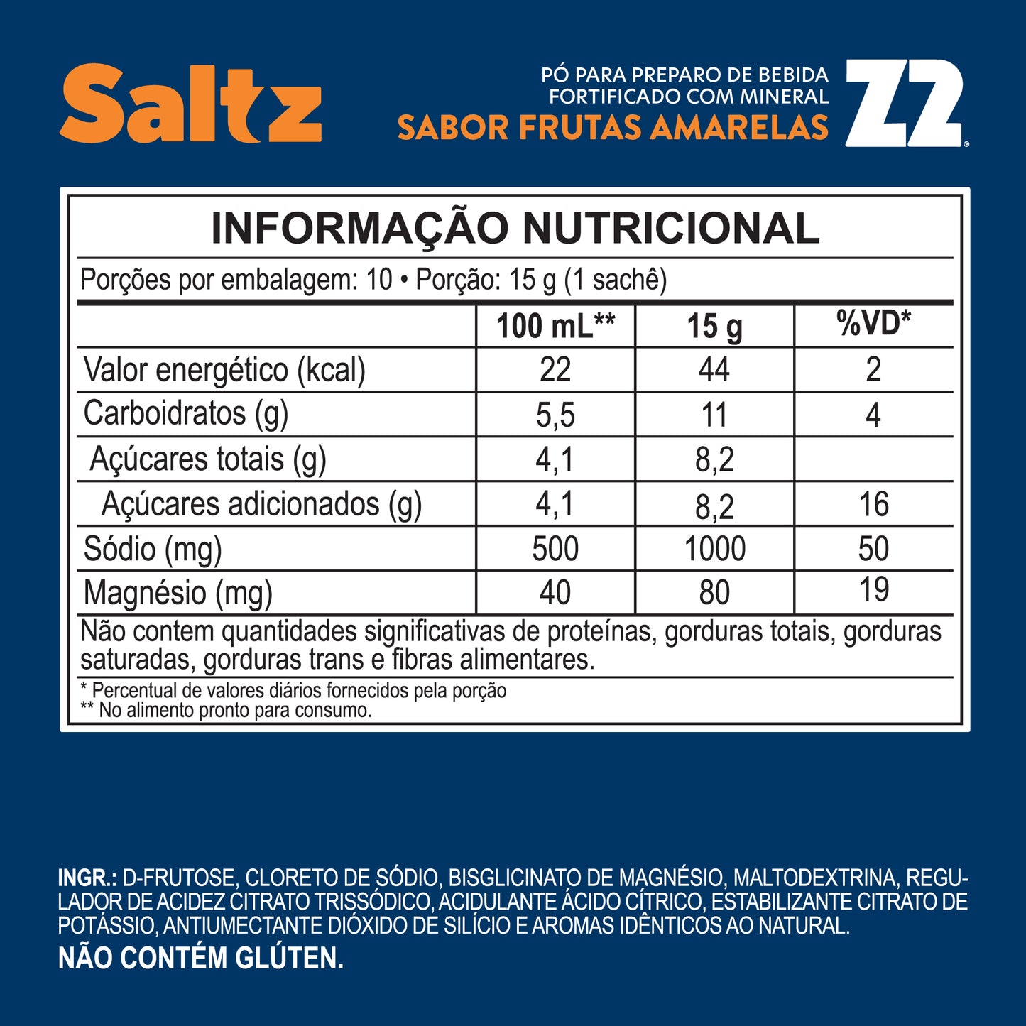 Saltz 1000 Z2 Frutas Amarelas | Box 10un
