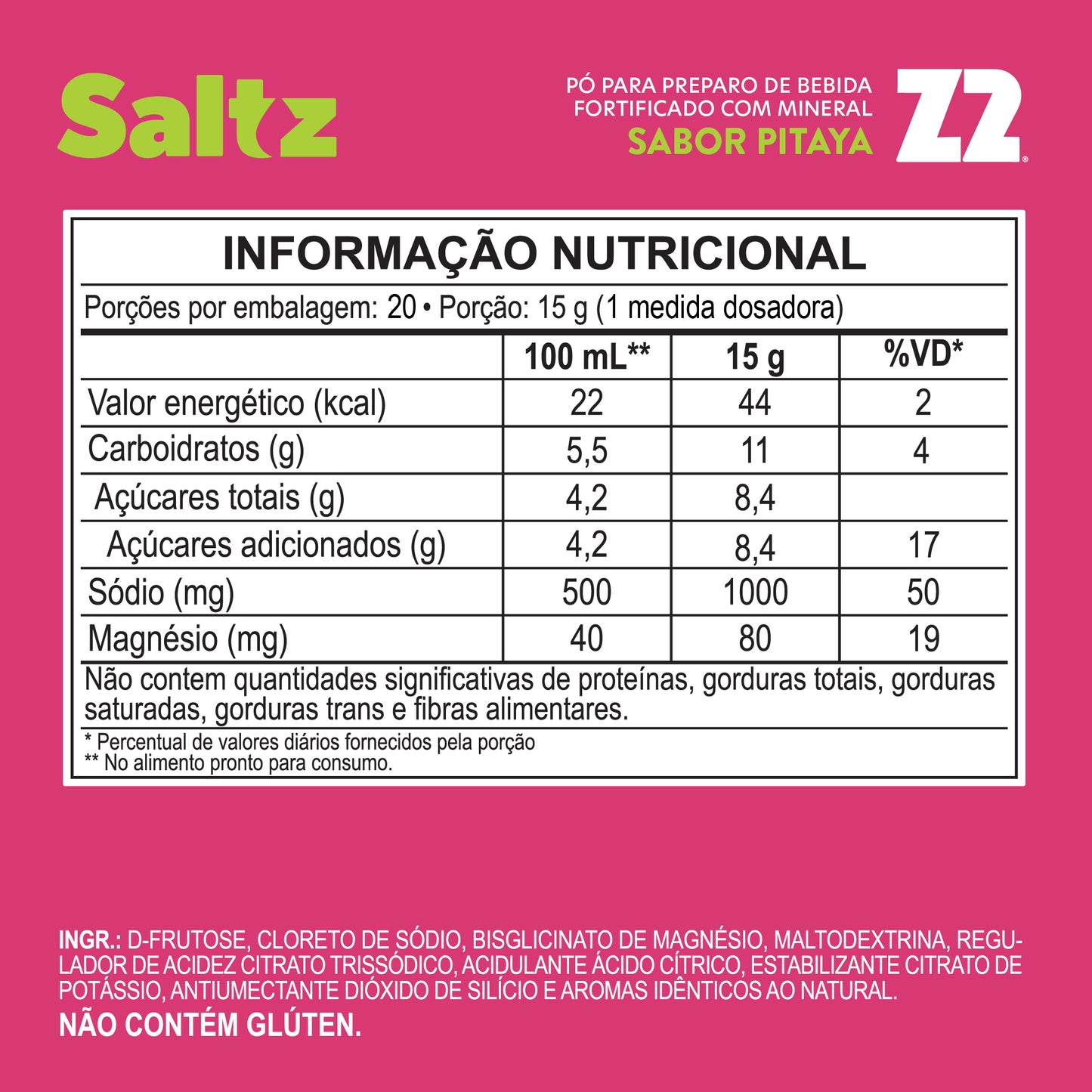 Saltz 1000 Z2 Pitaya | Pote 300g
