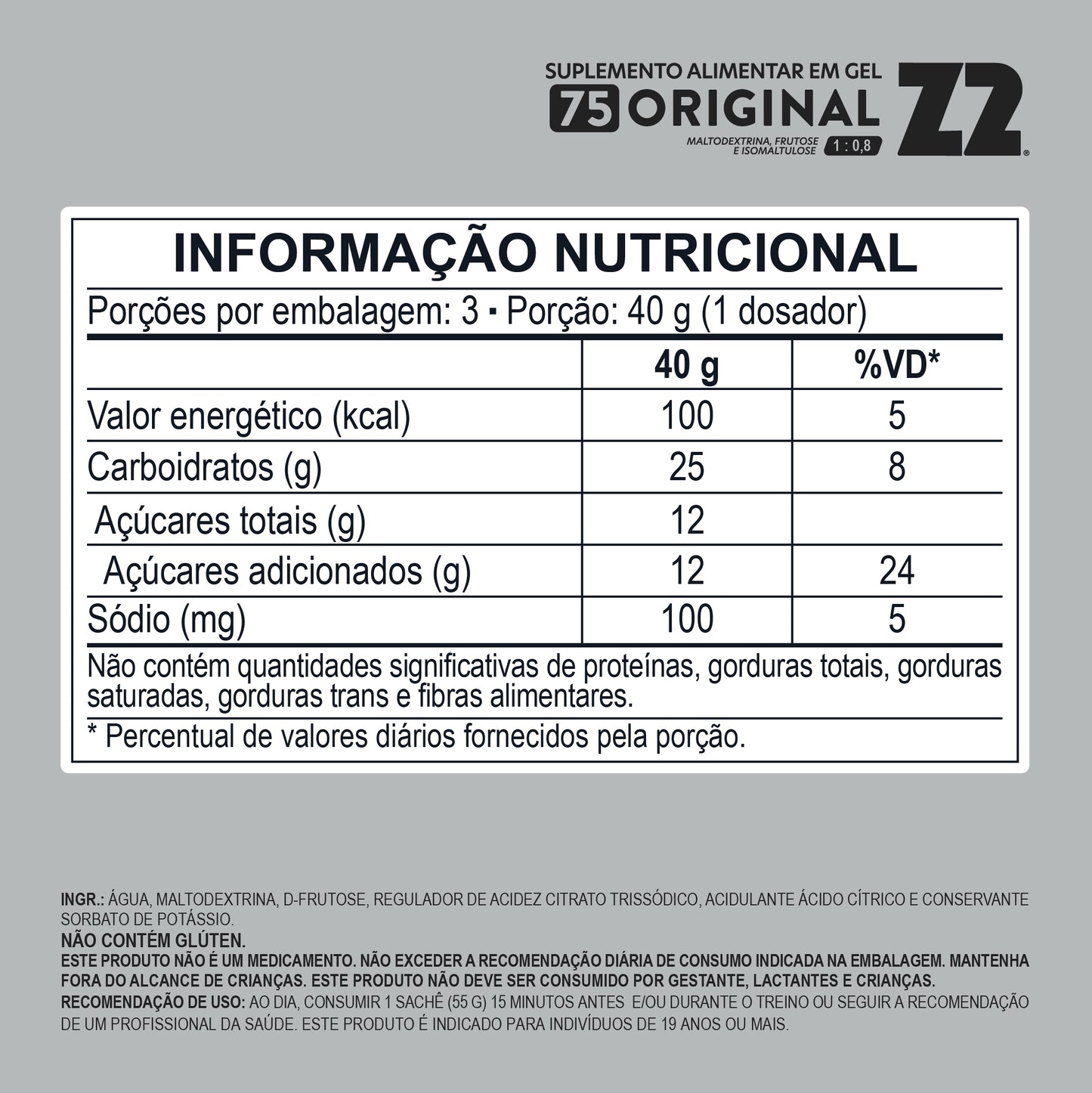 Energy Gel Z2 Loadup 75Carb | Caixa com 20u Flask 120ml