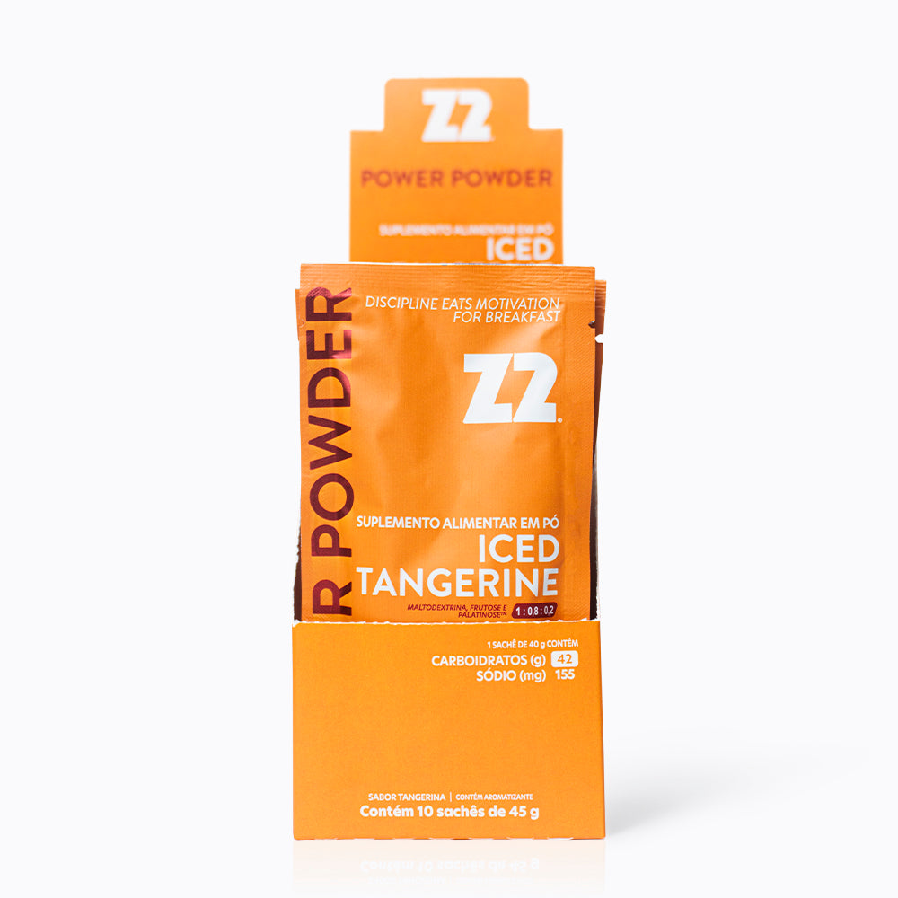 Z2 Energy Drink Power Powder | Iced Tangerine - Box 10 Sachês 45g