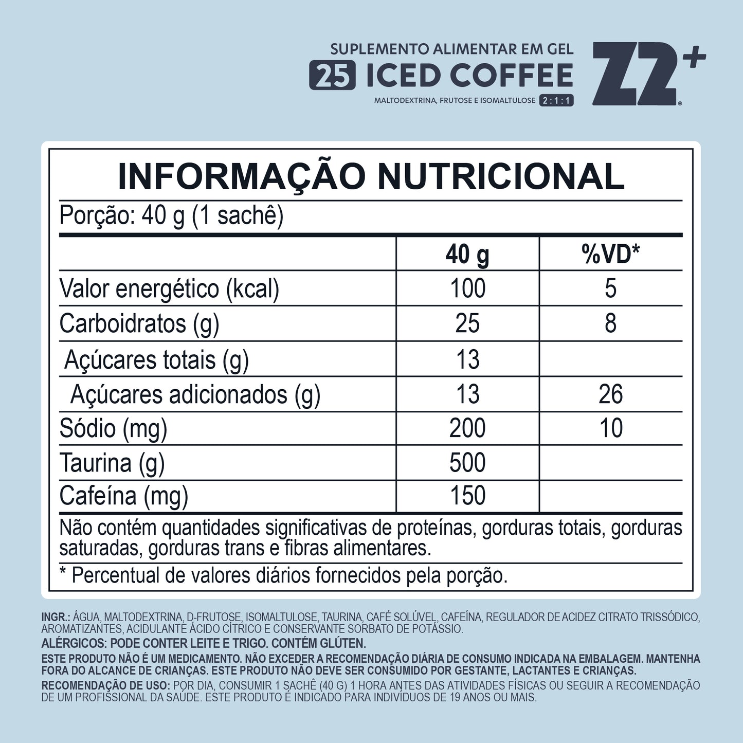 Energy Gel Z2+ Iced Coffee | Display 10un