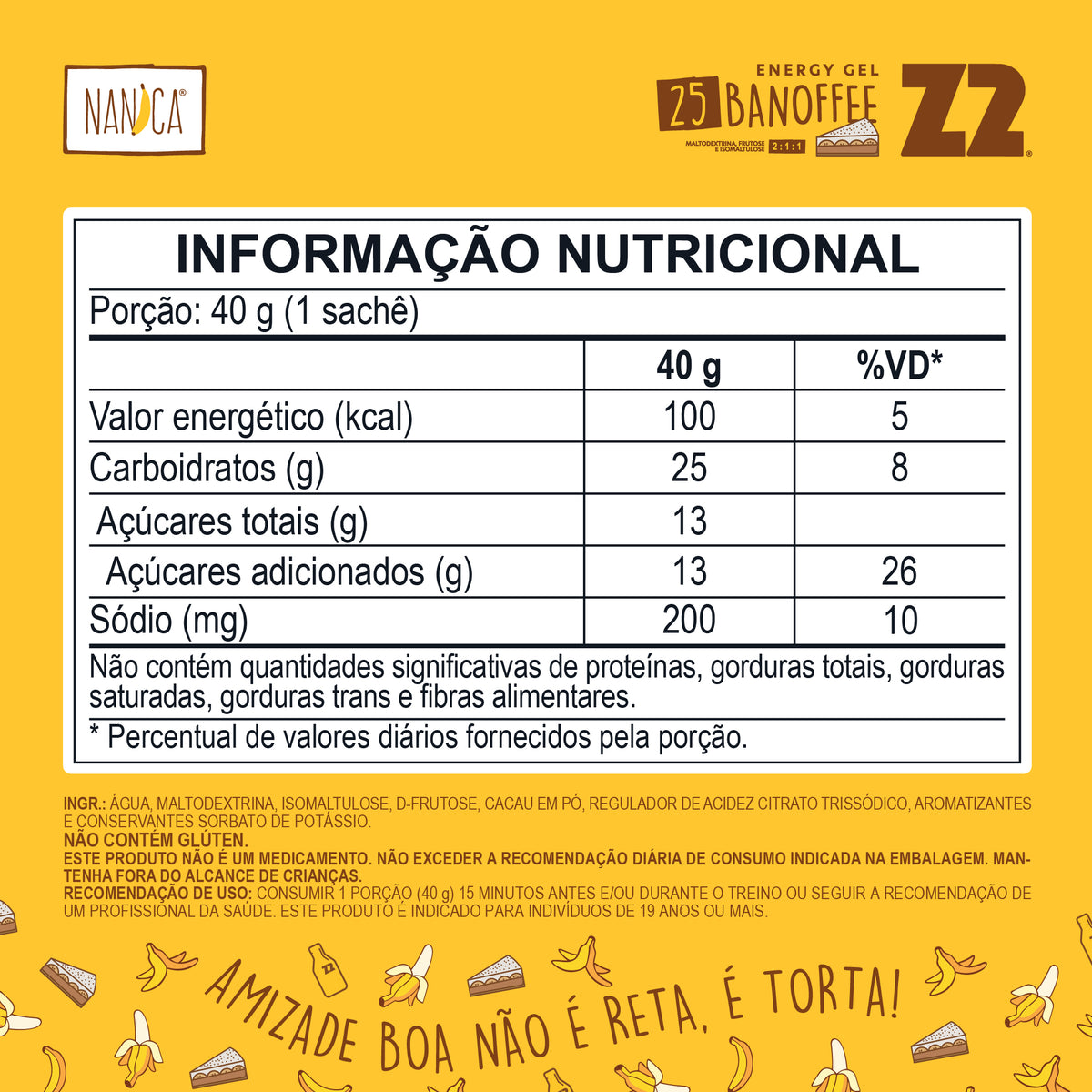 Energy Gel Z2 Banoffee Nanica | Display 10un