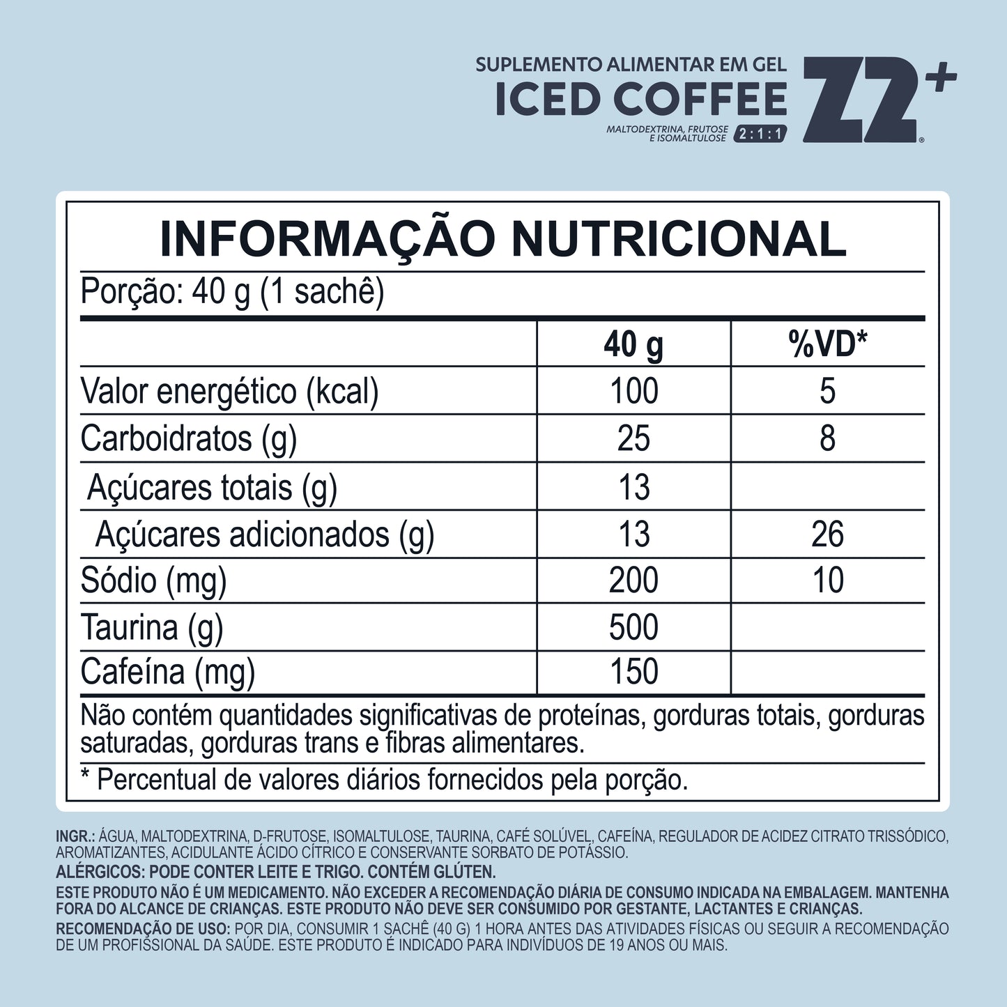 Energy Gel Z2+ Iced Coffee | Display 10un