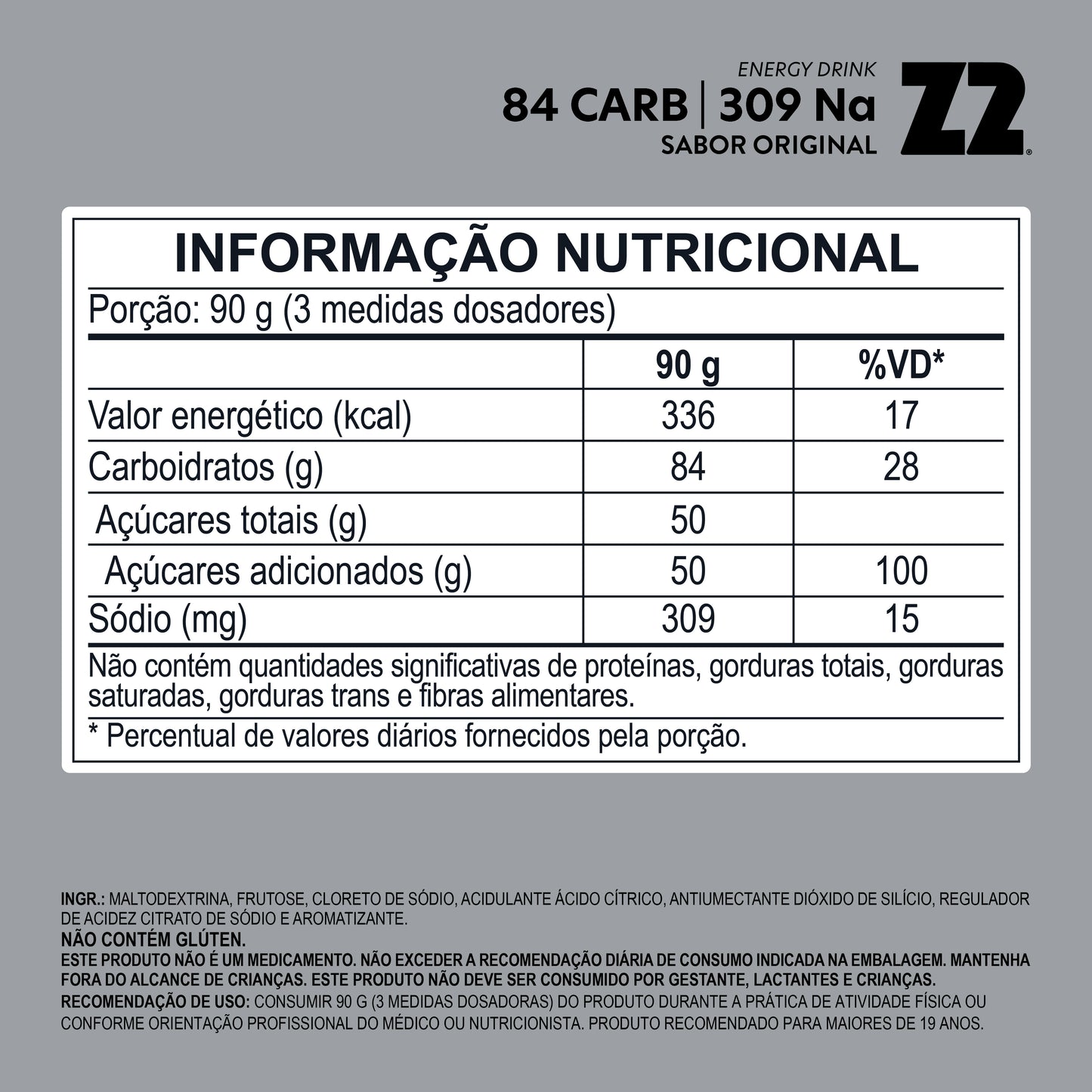 Z2 Energy Drink Power Powder | Original - Pouch 900g