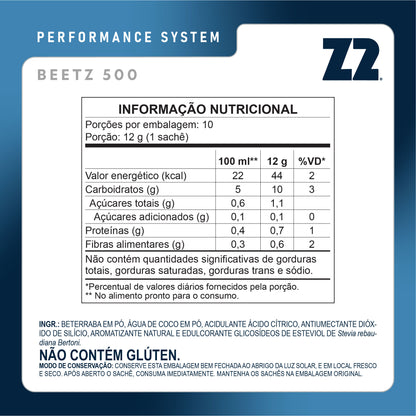 Z2 Nitrato Beetz 500 Beterraba com Limão | Display 10un