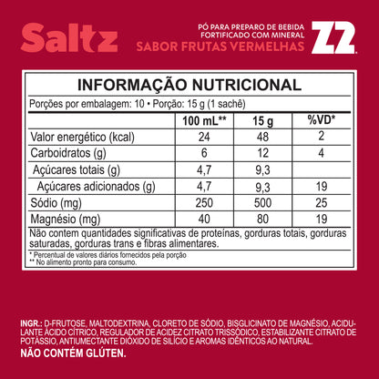 Saltz 500 Z2 Frutas Vermelhas | Box 10un