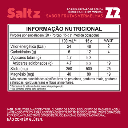 Saltz 500 Z2 Frutas Vermelhas | Pote 300g