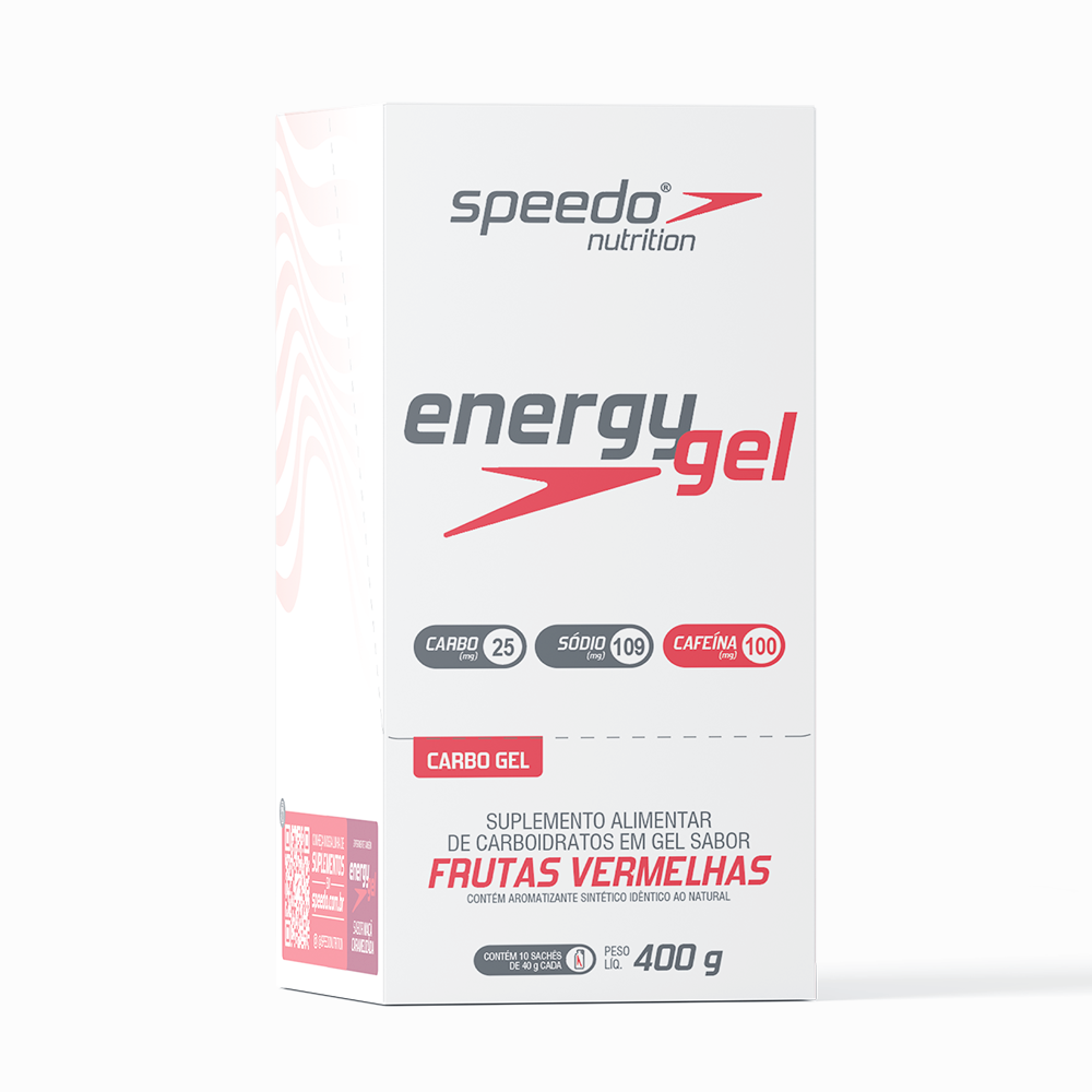 Energy Gel Speedo PWRD by Z2 Frutas Vermelhas | Display 10 Sachês