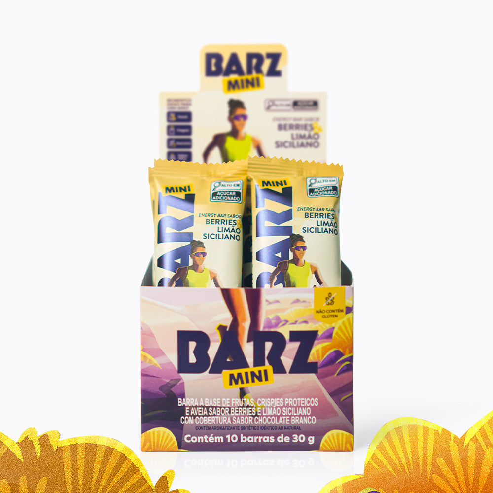 Barz MINI Berries & Limão Siciliano | Display 10 un