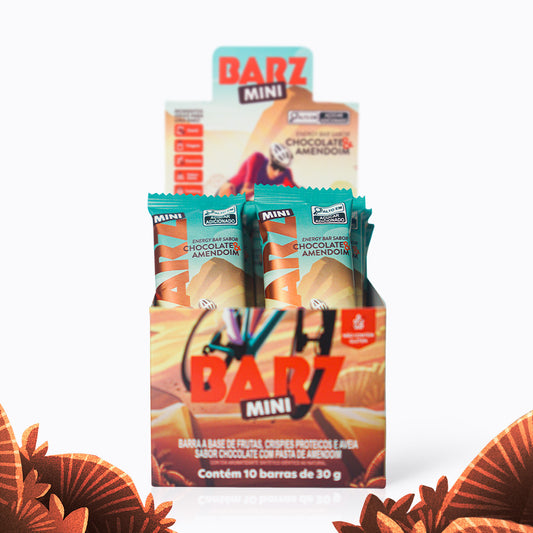 Barz MINI Chocolate & Amendoim | Display 10un