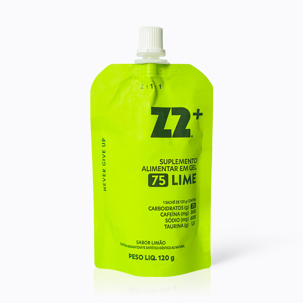 MasterPack Energy Gel Z2+ Lime 75Carb | Caixa com 20u Flask 120ml