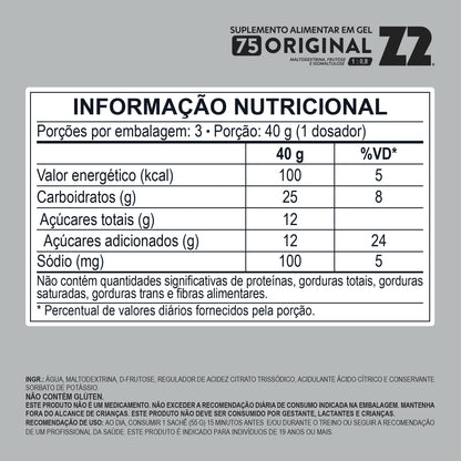 Energy Gel Z2 Loadup 75Carb | Caixa com 20u Flask 120ml