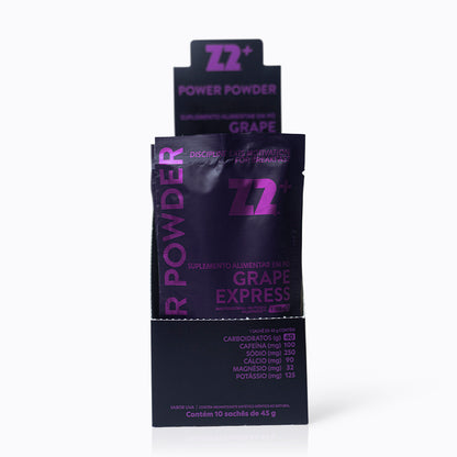 Z2+ Energy Drink Power Powder | Grape Express - Box 10 Sachês 45g