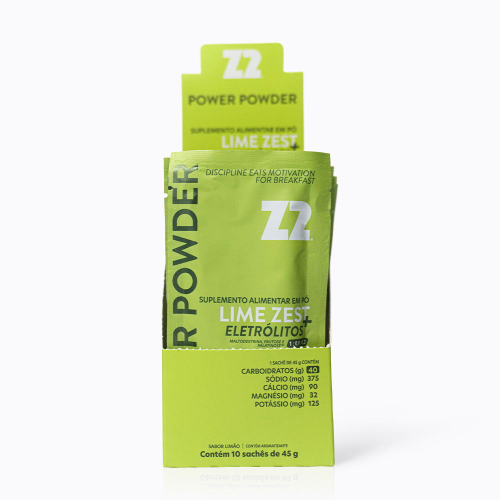 Z2 Energy Drink Power Powder | Lime Zest - Box 10 Sachês 45g