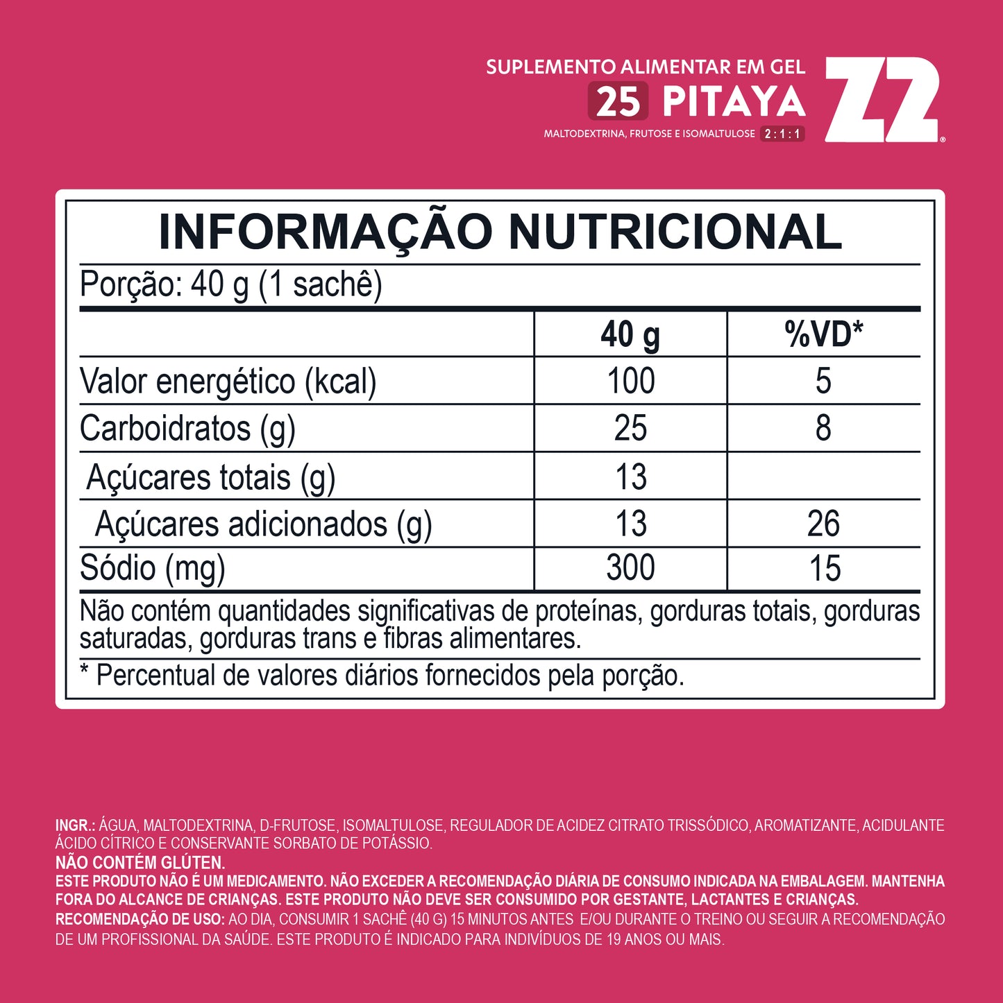 Energy Gel Z2 Pitaya | Display 10un