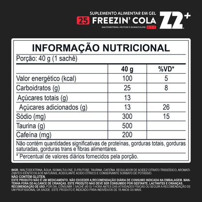 Energy Gel Z2+ Freezin Cola | Display 5un