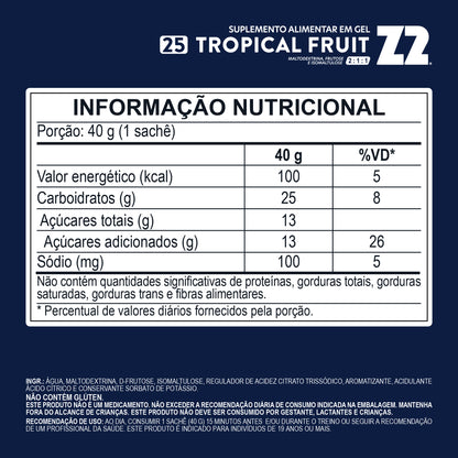 Energy Gel Z2 Tropical Fruit | Display 10un