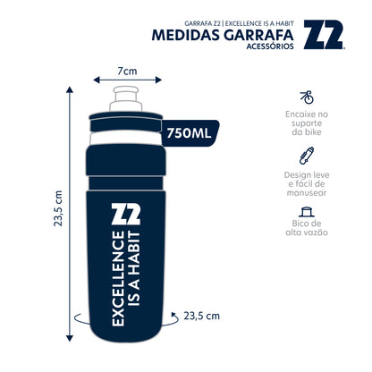 Garrafa Z2 | Excellence Is A Habit Azul 750ml