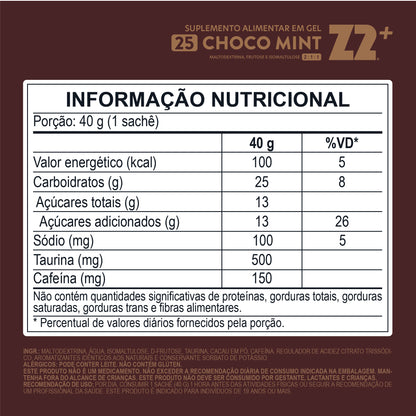 Energy Gel Z2+ Choco Mint | Display 10un