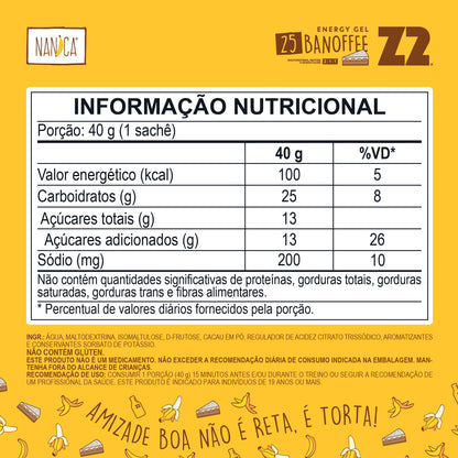 Energy Gel Z2 Banoffee Nanica | Display 10un