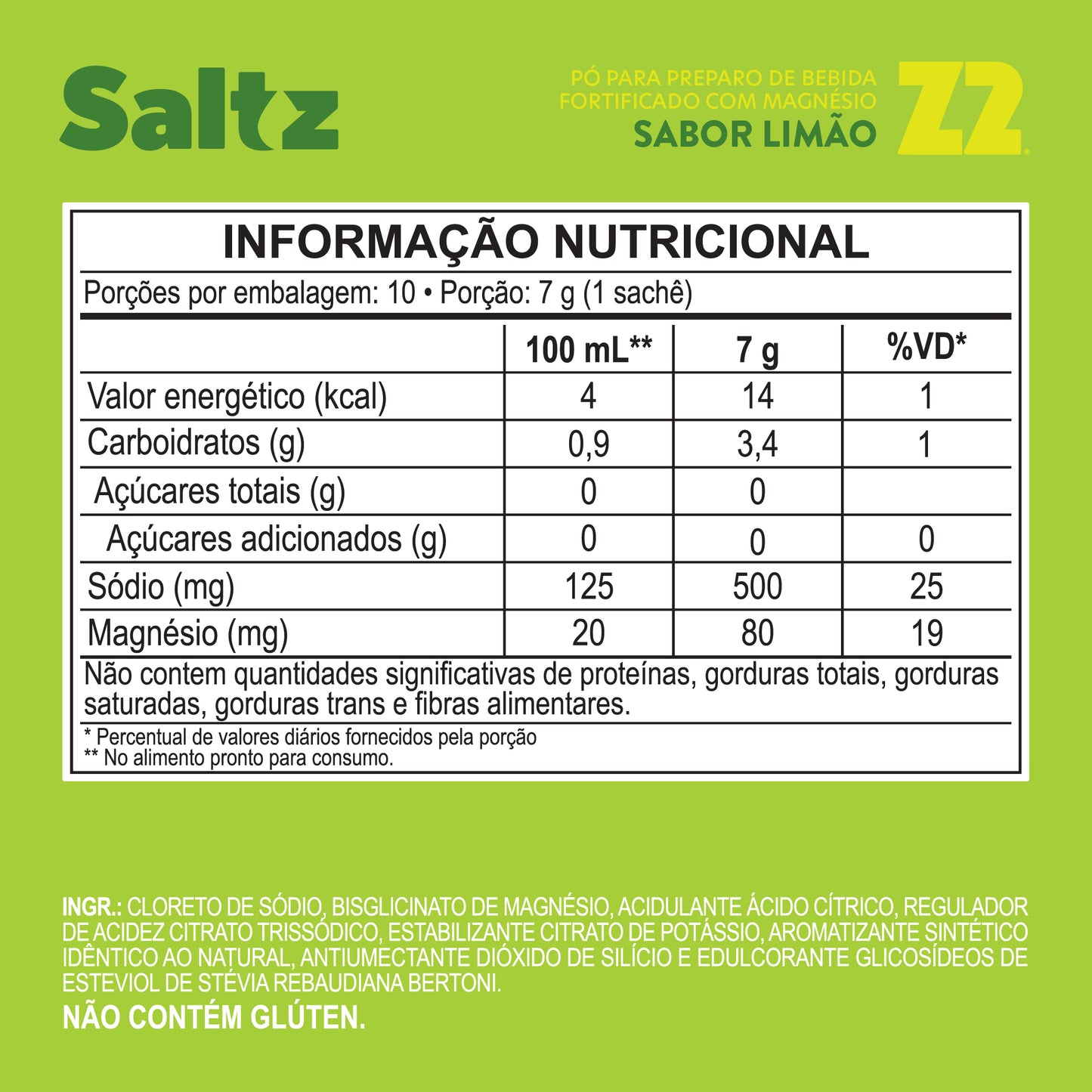 Saltz 500 Z2 Limão | Box 10un