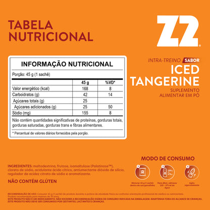 Intra-Treino Power Powder Z2 Iced Tangerine | Display 10 Sachês