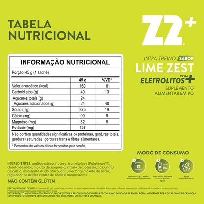 Intra-Treino Power Powder Z2+ Lime Zest | Display 10 Sachês