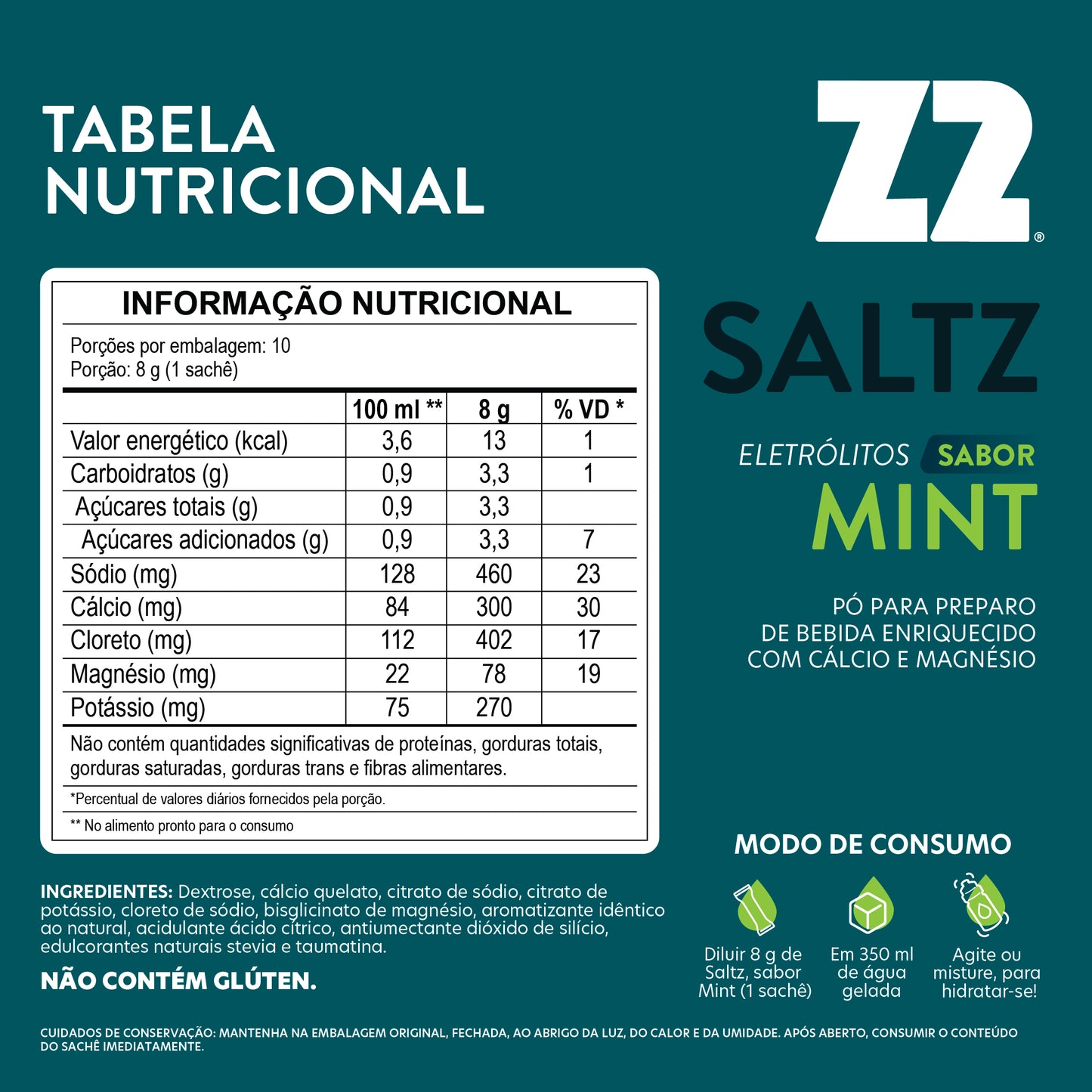 Saltz Z2 Mint | Display 10un