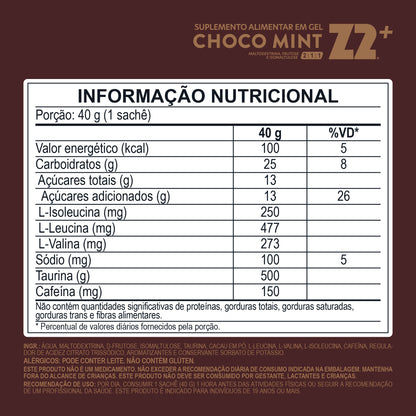 Energy Gel Z2+ Choco Mint | Display 10un